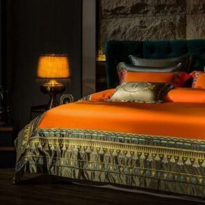 Orange Color Bed Sheet